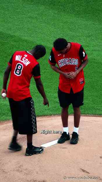 “Stop clip farming bro!” 😂 Our rookies threw out the first pitch at a Sox game ⚾️ #chicagobulls #nba