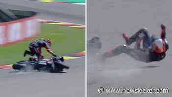 Marco Bezzecchi crasht net zoals in Assen: MotoGP-titel ver weg voor Italiaan door sleutelbeenbreuk