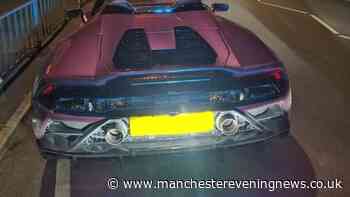 Lamborghini seized by police in Bolton after reports of 'sports cars using roads as a race track'