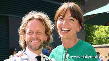 Davina McCall and husband Michael Douglas lead the doubles pairings as they join Hannah Waddingham and her surgeon boyfriend in the Royal Box to watch the ladies' singles final at Wimbledon