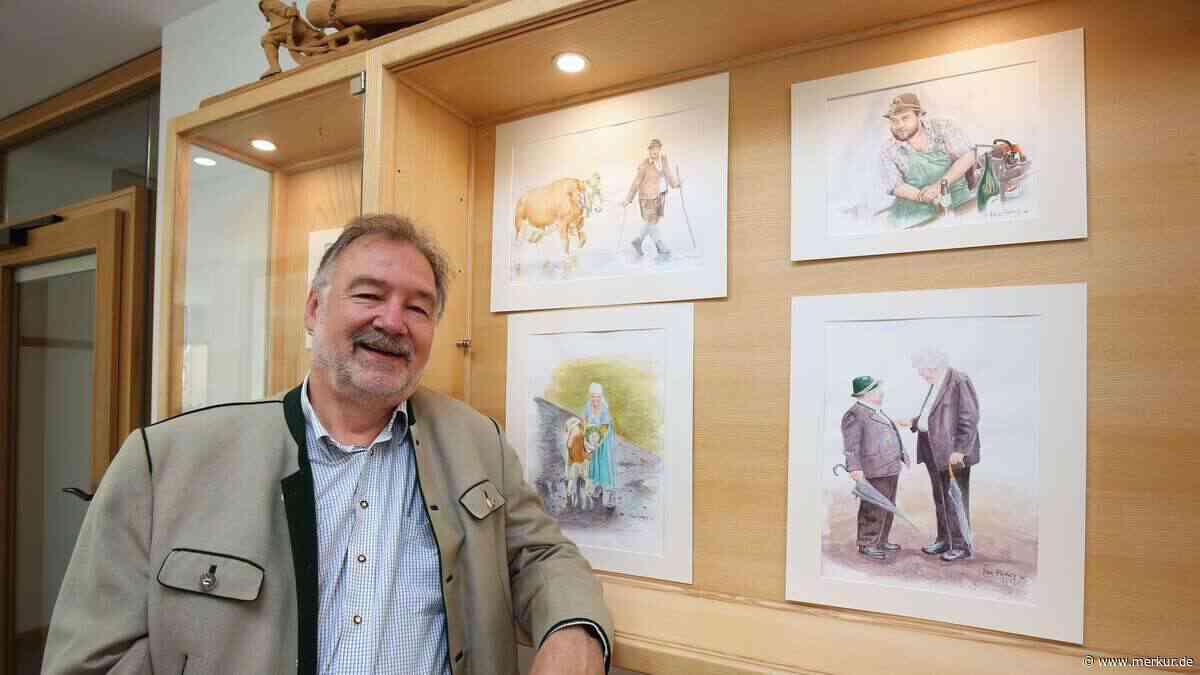 Ex-Revierleiter stellt erstmals aus: „Meine Leidenschaft sind die Menschen und Tiere im Isarwinkel“