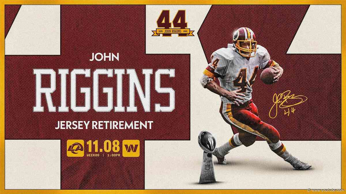 Celebrating The Bright Legacy Of No. 44 | John Riggins Jersey Retirement | Washington Commanders