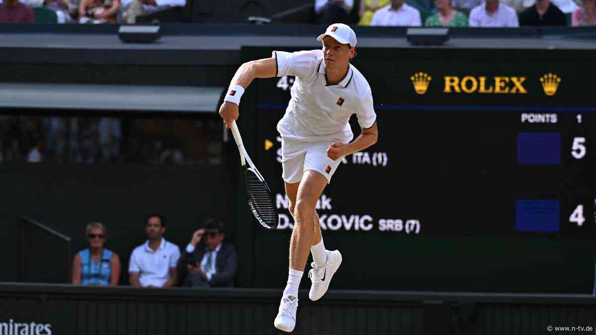 Im Wimbledon-Finale: Untergegangener Djokovic warnt Zverev vor "unberechenbarem" Sinner