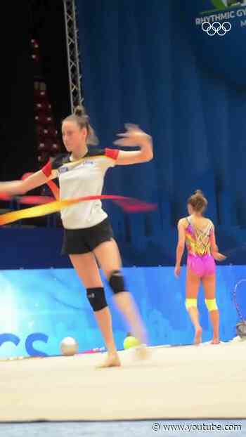 Olympic Gold Medallist Darja Varfolomeev is ready for the World Cup 🇩🇪🤸‍♀️