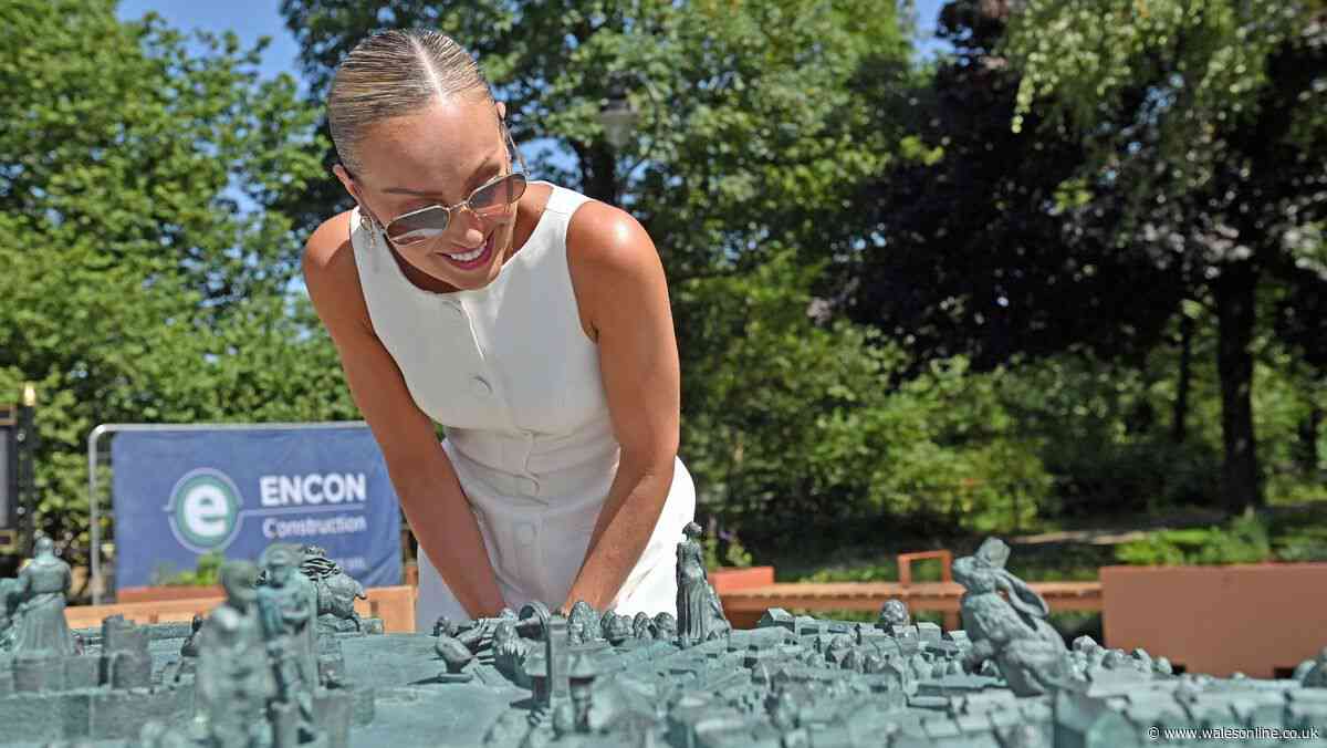 Strictly's Amy Dowden unveils tiny statue of herself in Caerphilly
