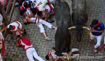 One runner gored in the face at Spain's San Fermin bull run festival