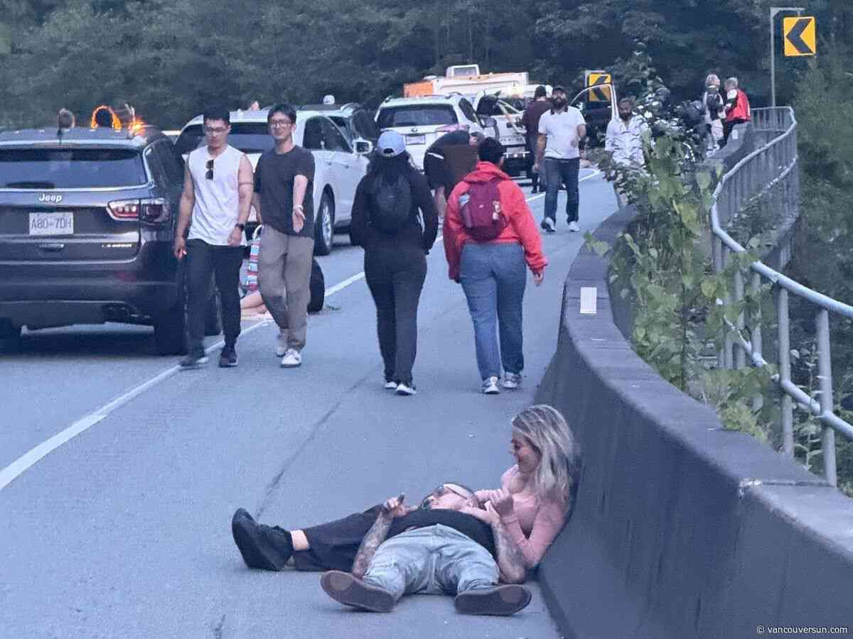 Sea to Sky Highway improvements called for after weekend accident stranded motorists for hours