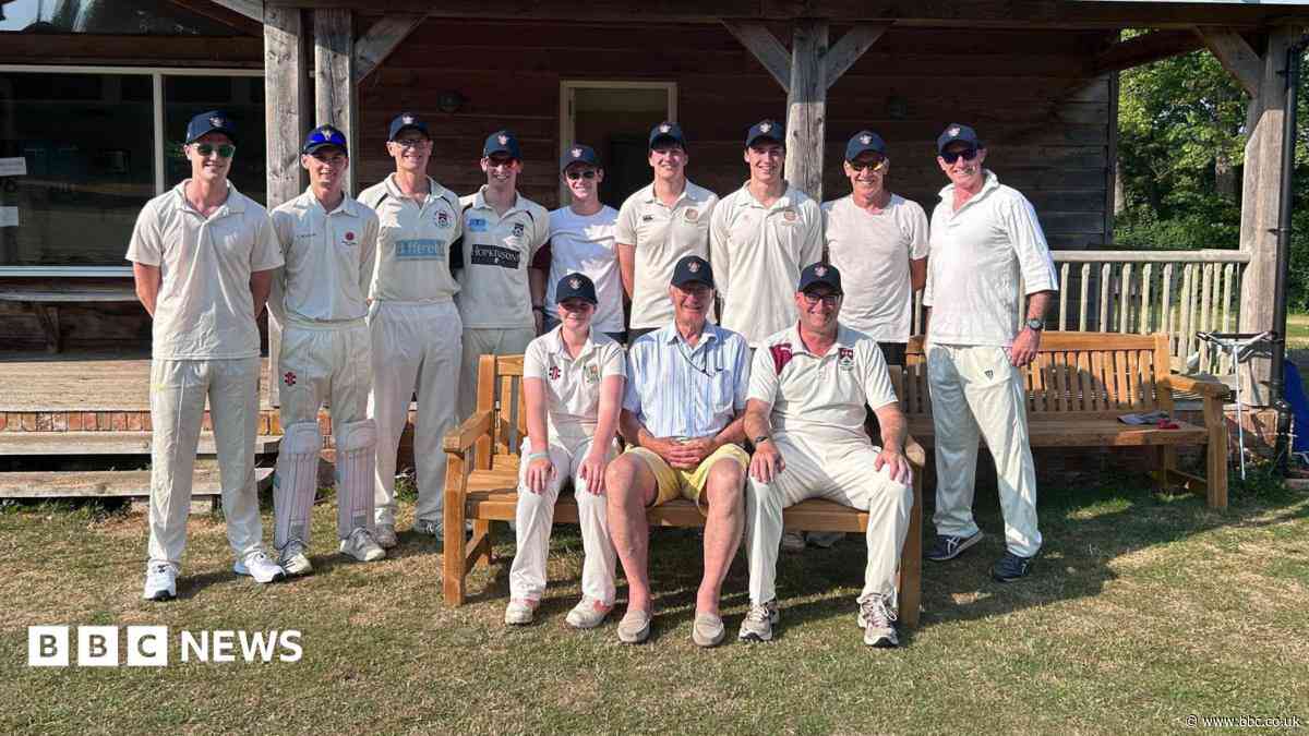 Grandad marks 80th by umpiring cricket match