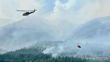 Highway 1 reopens in Fraser Canyon, but twin wildfires remain out of control