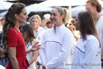 Kate hails ‘inspirational’ Wimbledon finalist who plays through cancer treatment
