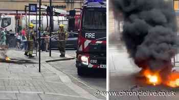 Watch dramatic video footage of blaze which led to Grainger Market having to close