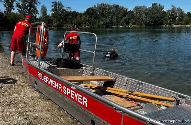 FW Speyer: Badeunfall im Binsfeld - Suche nach vermisster Person nach mehreren Stunden ergebnislos abgebrochen