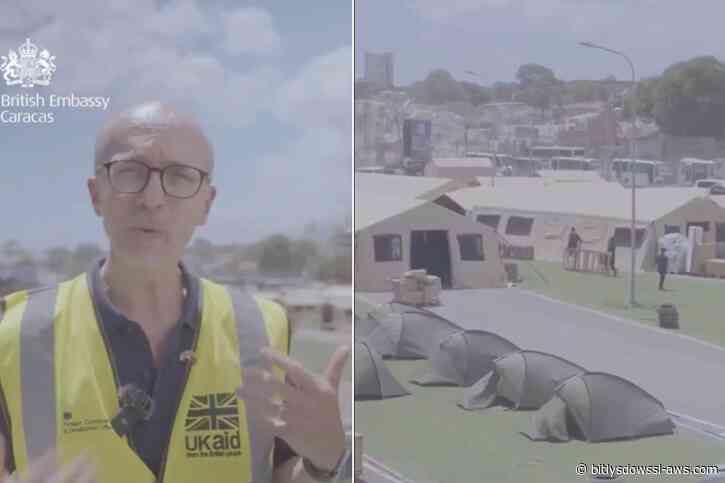 Reino Unido instala hospital de campaña en La Guaira con capacidad para atender a más de 100 pacientes diarios