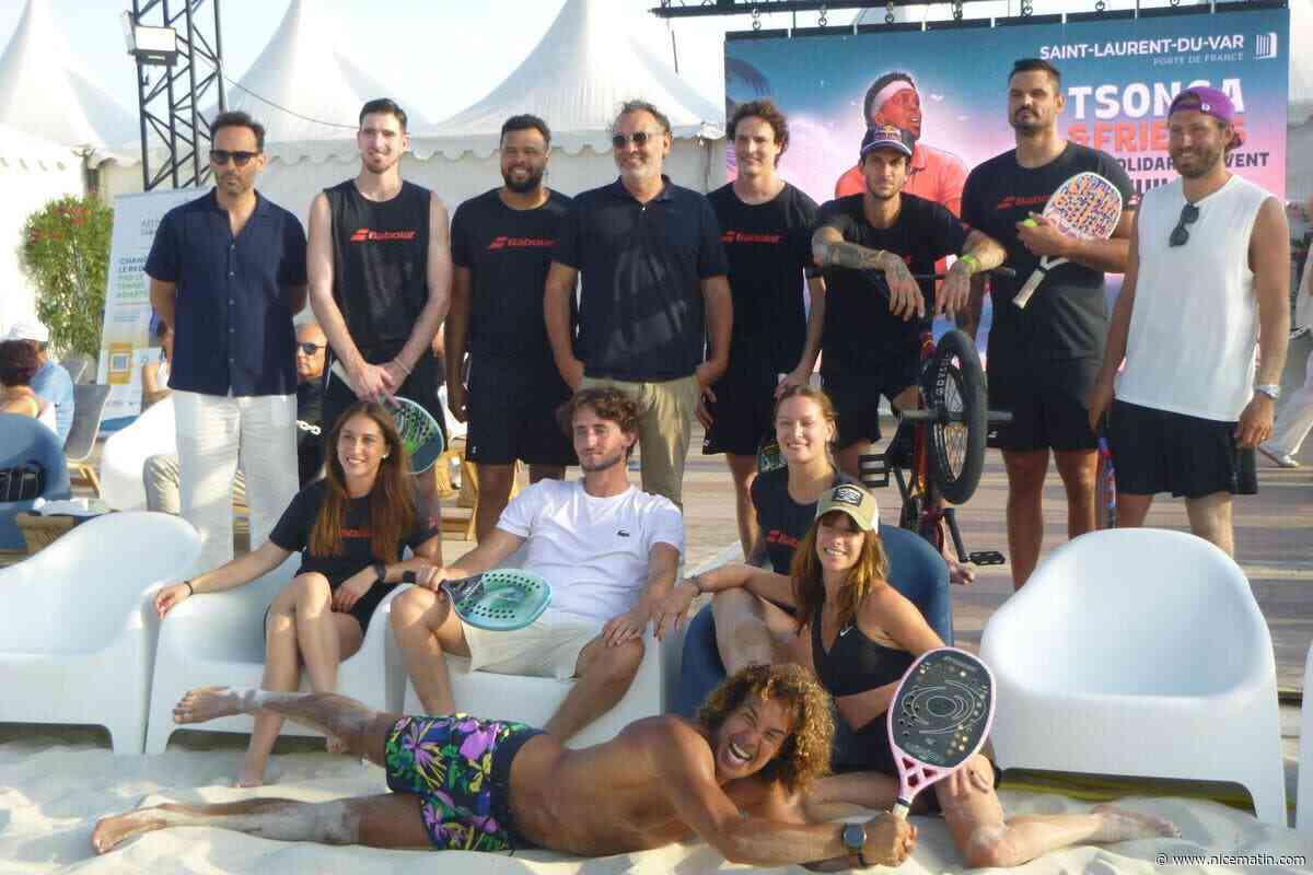 Beach-tennis : quand Tsonga et ses potes régalent la plage Cousteau à Saint-Laurent-du-Var