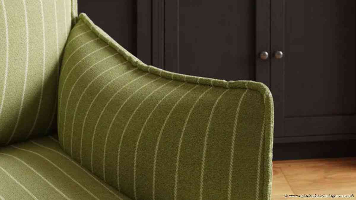 Dunelm's attractive reduced sale armchair 'fits well even in small spaces'
