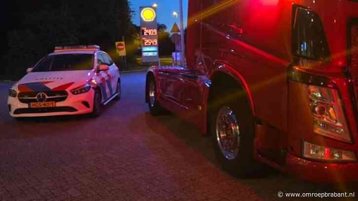 Dronken trucker rijdt door na ongeluk, slachtoffer zet achtervolging in