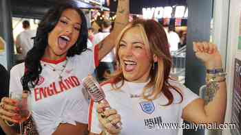 England fans cheer on England in packed out pubs across the country as Jude Bellingham makes it 1-1 before half time in World Cup quarter-final against Norway