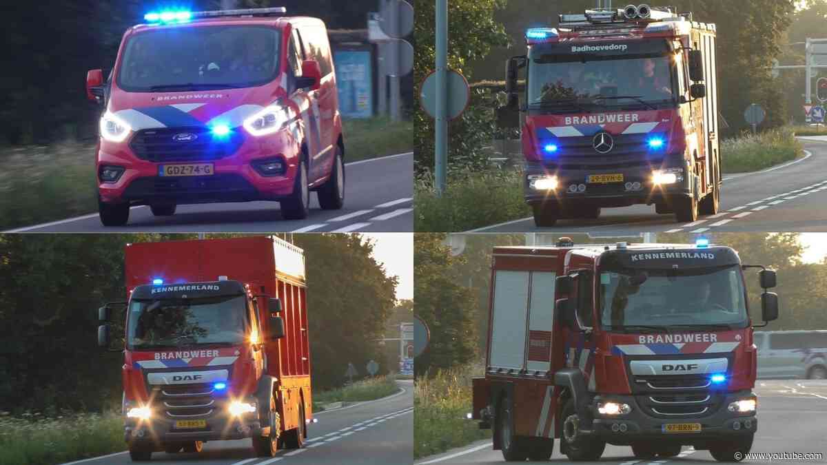 Zeer grote brand verwoest schuur aan de Lisserweg in Weteringbrug Brandweer met Spoed onderweg