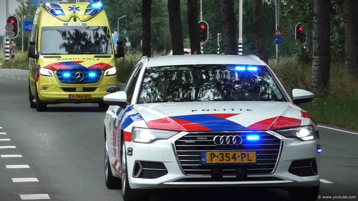 VTB na ernstig ongeval op de Grote Hout- Of Koningsweg in Velsen - Noord - Spoed Ambulance Politie