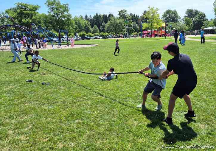 Sun shines on newcomers at annual picnic