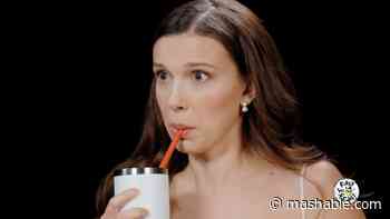Millie Bobby Brown takes a sweary animal quiz during the worst Hot Ones wing