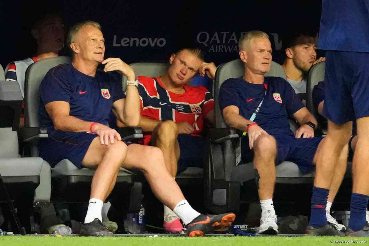 Is Erling Haaland injured? Norway star bizarrely replaced vs England in World Cup quarter-final
