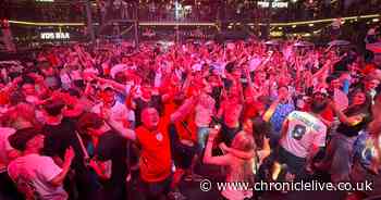 Celebrations in Newcastle as England beat Norway 2-1 to reach the World Cup semi-final
