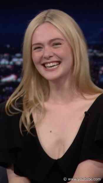 #ElleFanning starred in a #Smuckers Uncrustables commercial when she was younger 🥹 #FallonTonight
