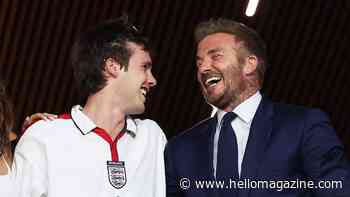 David Beckham can't hide his joy after England's World Cup thriller