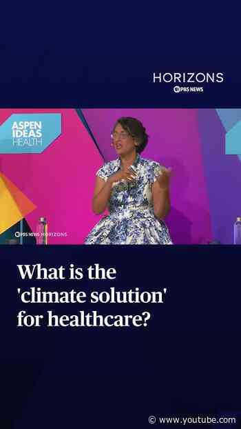 What is the 'climate solution' for healthcare'?
