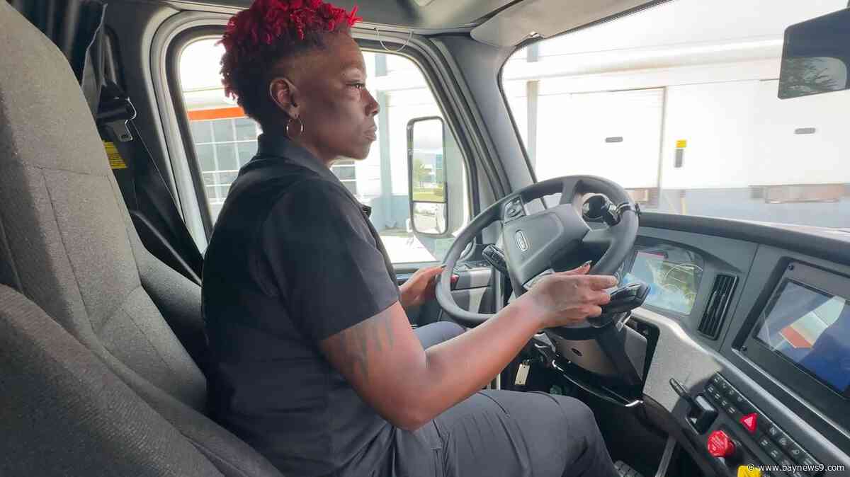 Female trucker changing the face of trucking with nonprofit and safety book