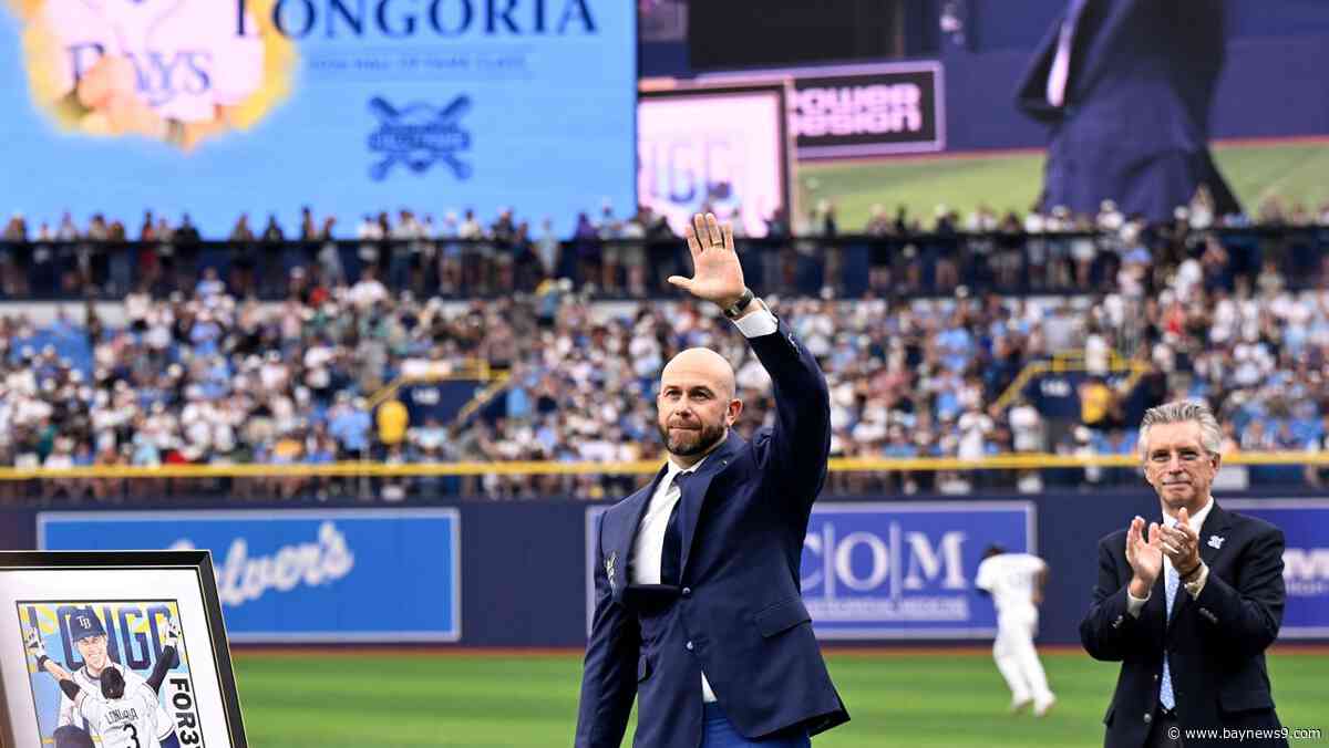 Evan Longoria honored ahead of Rays' 6-1 win over Mariners