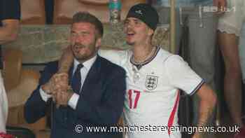 David Beckham belts out Wonderwall with kids after England World Cup win - without estranged son Brooklyn