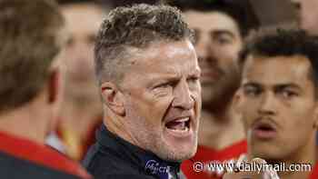 AFL coach lashes out at 'peanut' fans who 'live in their mum's basement' after stunning clash with crowd during match: 'It's dangerous'