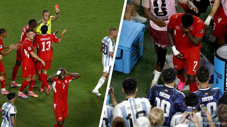 Suiza se quedó con 10 ante Argentina: Embolo fue expulsado tras una revisión del VAR por "confusión de identidad"
