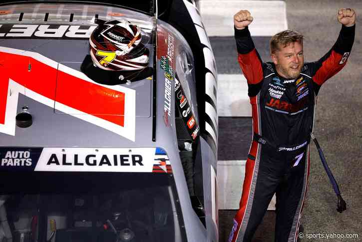 Through double overtime and four red flags, Allgaier wins mad Atlanta O'Reilly race