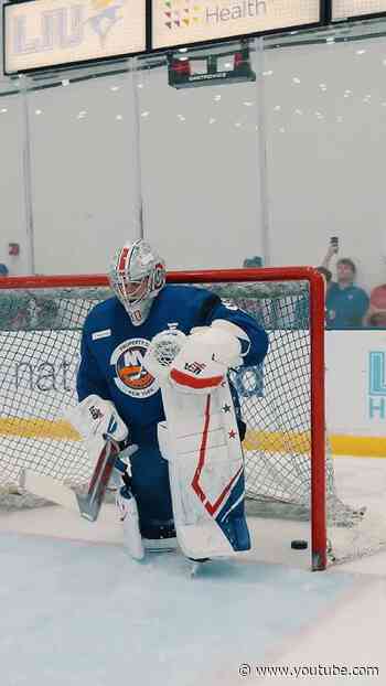 New York Islanders Blue & White Scrimmage Ice Cam