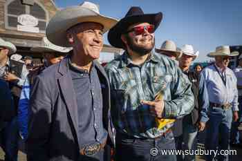 'It's looking good': Carney chats pipelines while mingling at Calgary Stampede