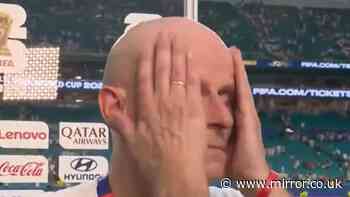 Norway head coach breaks down in tears during interview after England World Cup exit