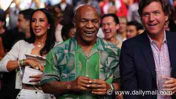 Tucker Carlson bizarrely seated next to boxing legend Mike Tyson for Conor McGregor's UFC comeback... as Jared Leto and Joe Burrow headline stars left disappointed by anticlimactic fight