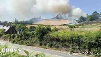 Fire crews battle four grassland fires in one day