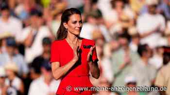 Prinzessin Kate ganz in Rot: Beim Damenfinale in Wimbledon verrät sie Prinz Louis’ großen Wunsch
