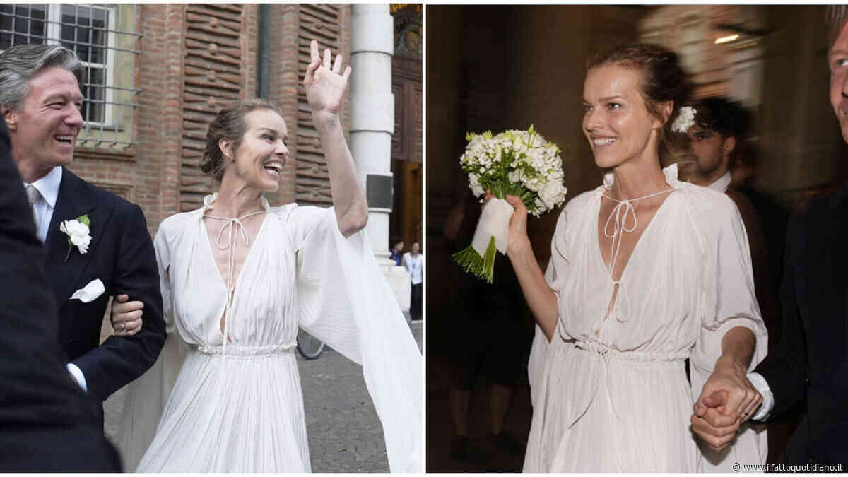 Eva Herzigova e Gregorio Marsiaj sposi a Torino: il sì dopo 25 anni d’amore, tra chiesa, Palazzo Carignano e cena stellata al Del Cambio. Assente illustre Naomi Campbell