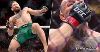 Totale deceptie voor Conor McGregor, comeback duurt maar 69 seconden: ‘Mijn knie is verwoest’