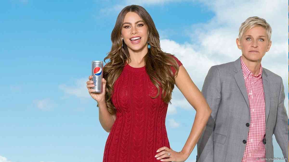 Ellen Crashes Sofía Vergara’s Pepsi Commercial
