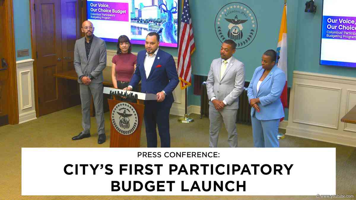 Press Conference:  Launch of City First Participatory Budget