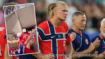 Norwegische Fans rudern sich nach WM-Aus den Weg durch den Flughafen