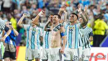 Argentinië opgelucht na 'zwaar' WK-duel: 'We hadden geluk met rode kaart'