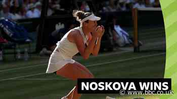 Noskova recovers from five missed championship points to beat Muchova