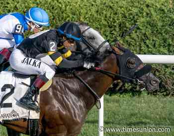 Shaker grad Boehning, Blue Bison Stable relish return to Saratoga winner's circle with Heeere’s Johnny